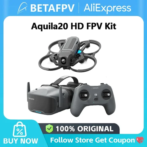 BETAFPV Aquila20 HD FPV Kit VR04 FPV Goggles ExpressLRS 2.4G LiteRadio 4 SE Radio Transmitter RC Analog Model Drone