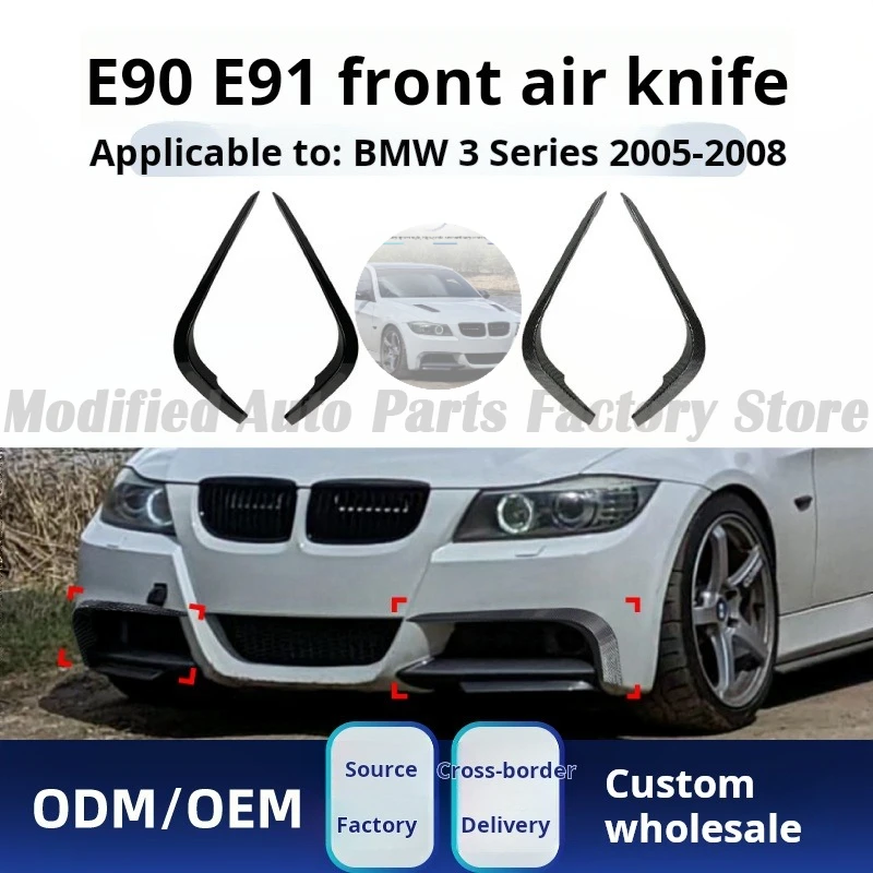 

Applicable To Bmw Bmw Bmw 3 Series E90 E91 M Sport 2005-2008 Front Trend Air Cutter Sticker Modification