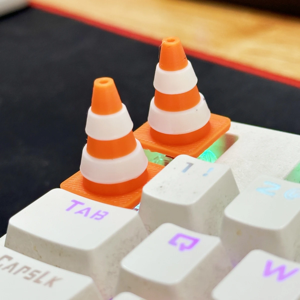 Handgefertigte Tier-Tastenkappe aus Kunstharz, kreatives Barrikade-Design für mechanische Tastatur, individuelle handwerkliche Persönlichkeit, Tastenkappen-Zubehör