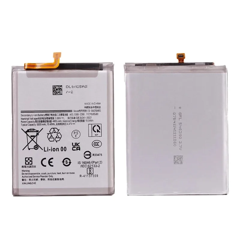 EB-BA256ABS 5000mAh Replacement  Battery For Samsung Galaxy A25 5G A55 A256 Mobile phone Batteries