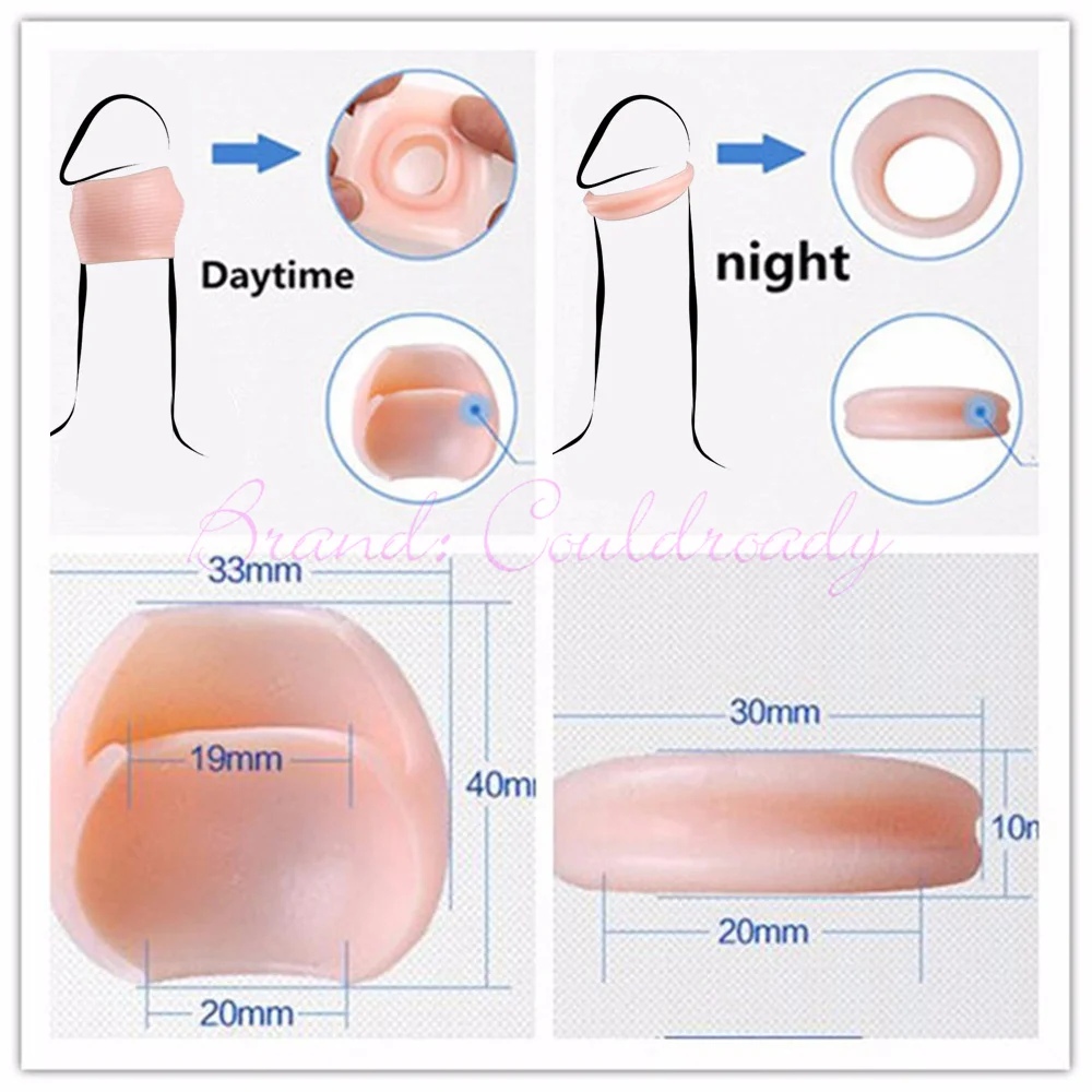 2 PCS Silicone Cockring Sex Product for Men Daily/Night Foreskin Ring Protection Sleeve Delay Lasting Penisrings Sexshop