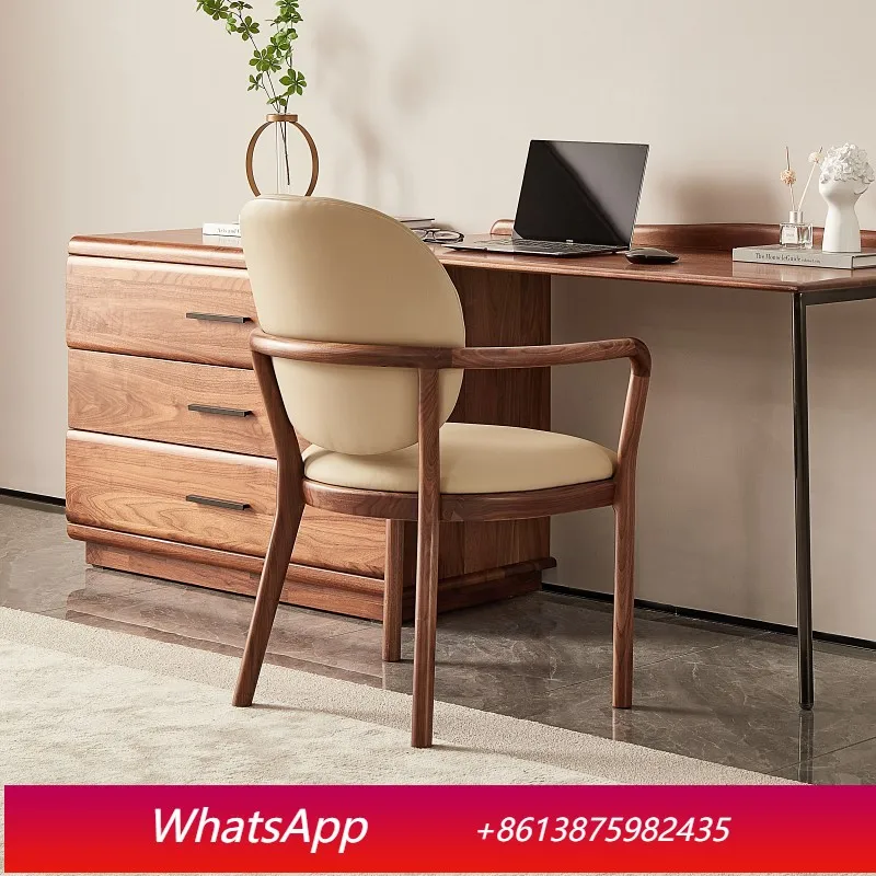 

LTT modern simple armchair coffee armrest study backrest living room leisure chair Nordic