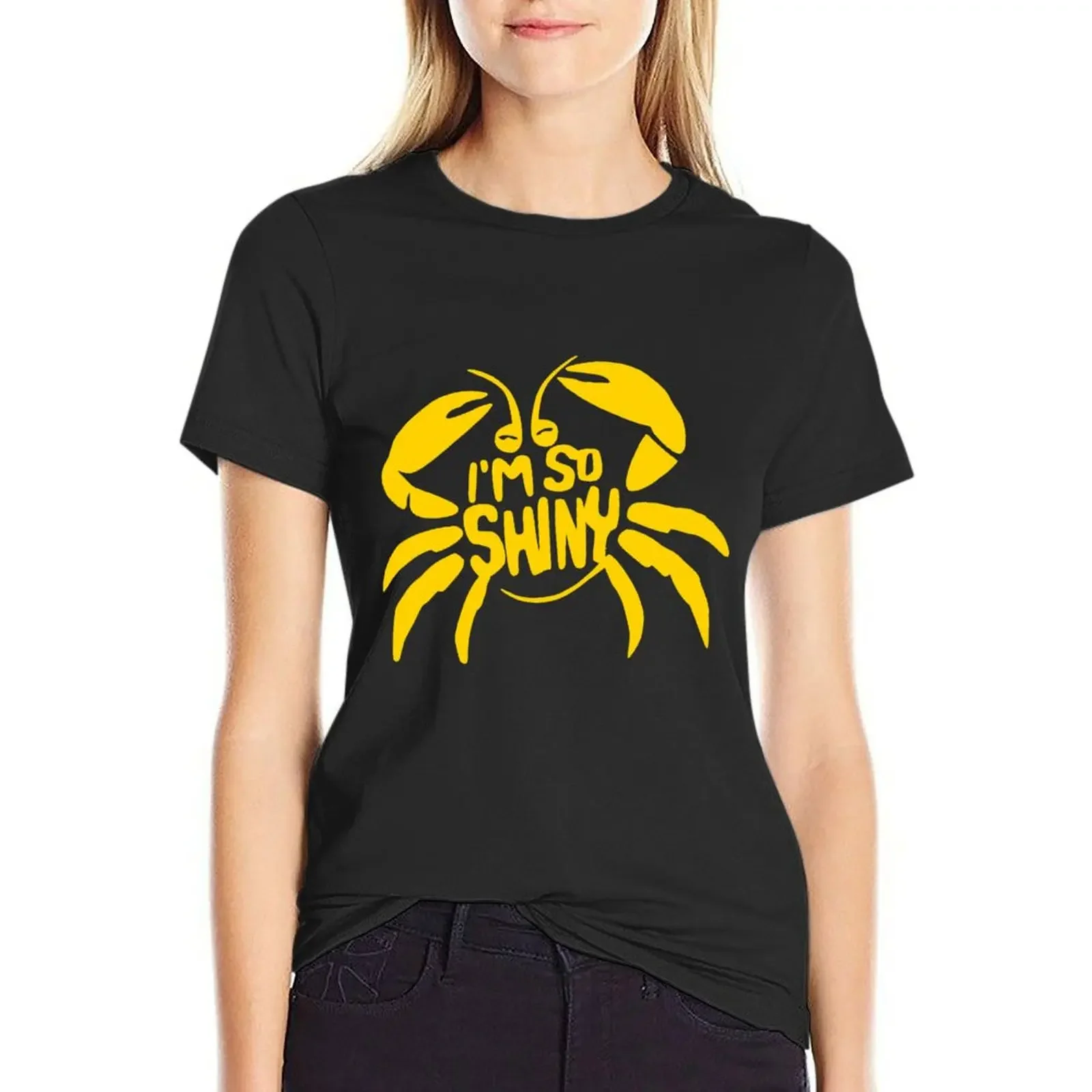 

Too Shiny T-Shirt new edition plain animal print Women's clothing
