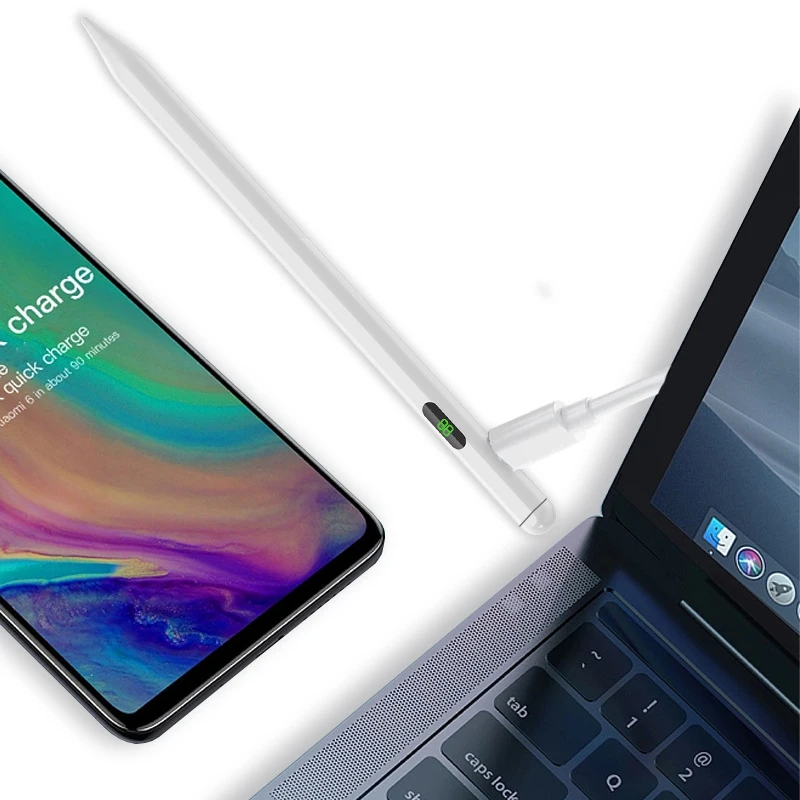 2026 Tragbarer LED-Digital-Display-Stylus-Stift für Apple Pencil mit Handballenerkennung, kompatibel mit iPad ab 2018 oder neuerer Ausgabe