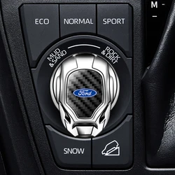 Car One-touch Start Cover Engine Ignition Switch Button Decor Sticker For Ford Fiesta MK7 Mondeo MK4 ST Focus MK1 MK2 MK3 Focus