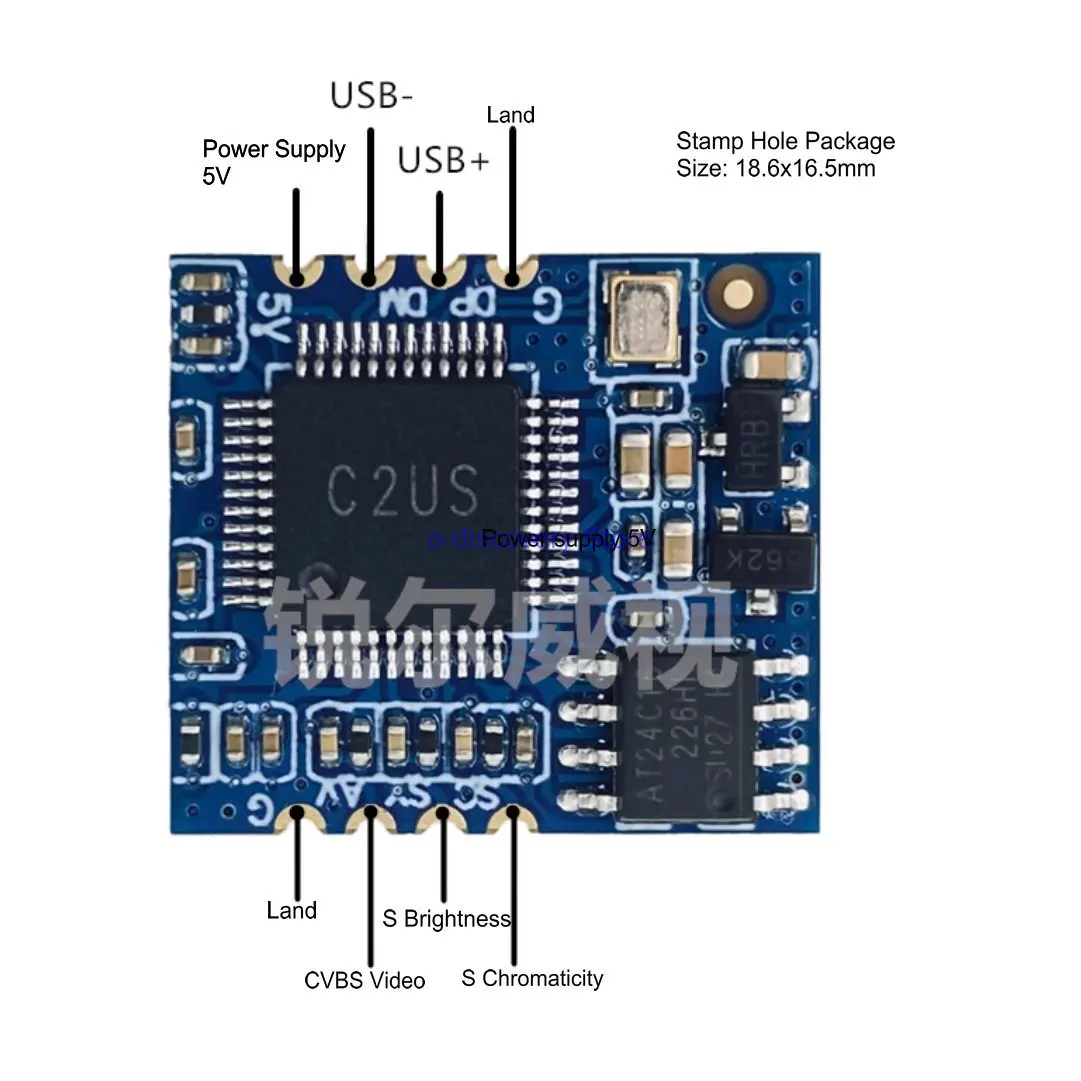 Analog Video Camera CVBS or S-video to Digital USB Module UVC Drive Free 1080P HD YUV