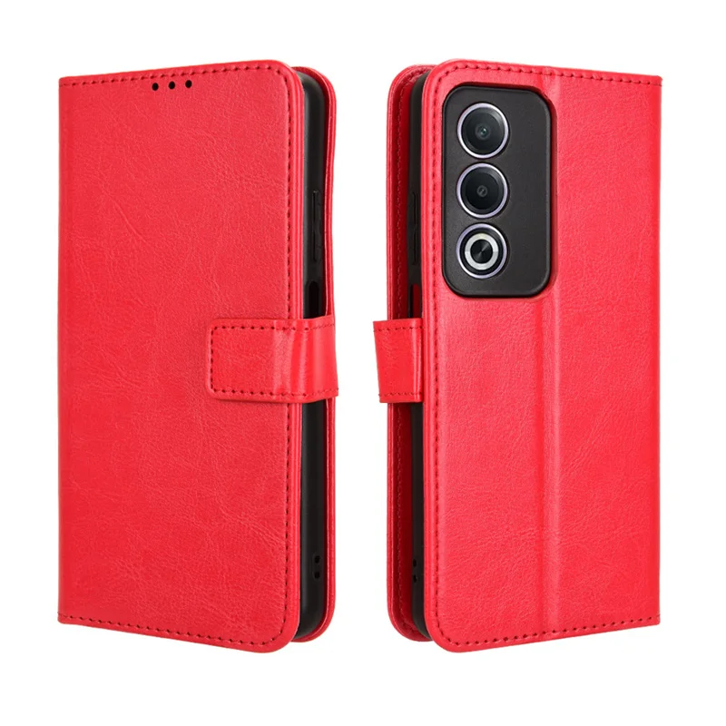 Fit in OPPO A80 5G Luxury Crazy Horse Leather Case Skin PU Suitable for OPPO A 80 A80 Phone Case