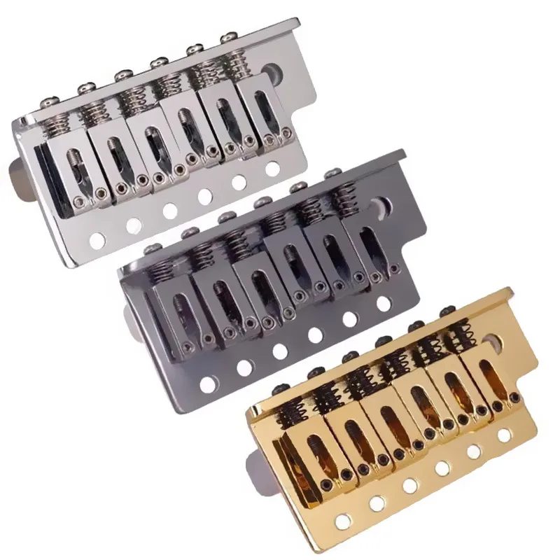 A Set Of Left-hand Gold Guitar Bridge 6 Strings Electric Guitar Parts Musical instruments Guitar Accessories