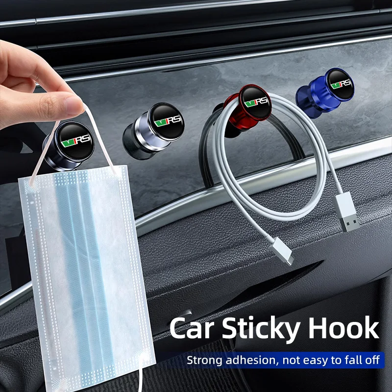 

2Pc Car Sticky Hook Headrest Hooks Hanger Interior Accessories For Skoda Octavia Rapid Kodiaq Superb Derivative Karoq