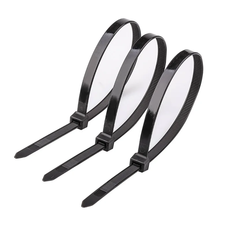 

100PCS Self-locking Nylon Cable Tie Wire Zip Ties Set 3X100 3X150 3X200 3X250 3X300 Black White Fasten Cable Tie