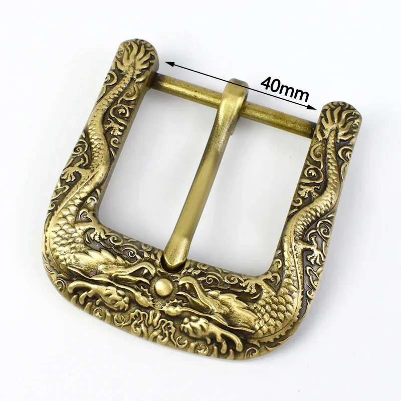 40mm Solid Brass Belt Buckle for Men 38-39mm Belts