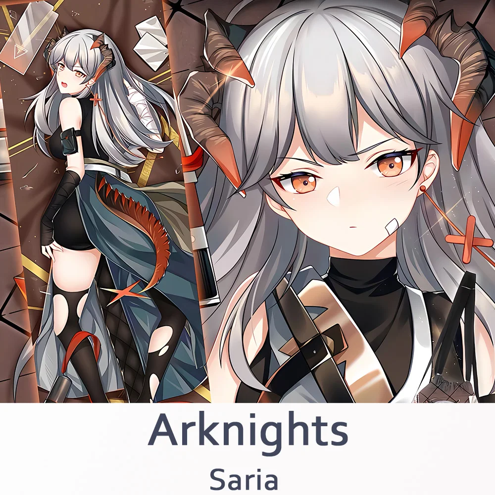 

Saria Arknights наволочка для всего тела, двухсторонняя наволочка с принтом, чехол для подушки в стиле аниме Otaku Dakmakura, подарки