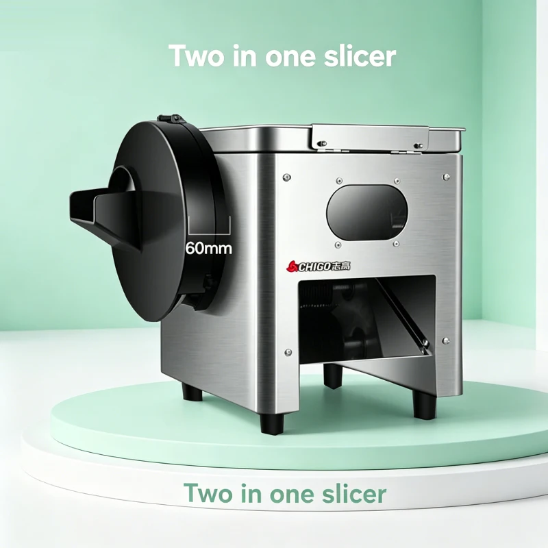 220V Multi-function Vegetable Cutter Electric Automatic  Carrot Mushroom Meat Shredder Slicer Cutting Machine
