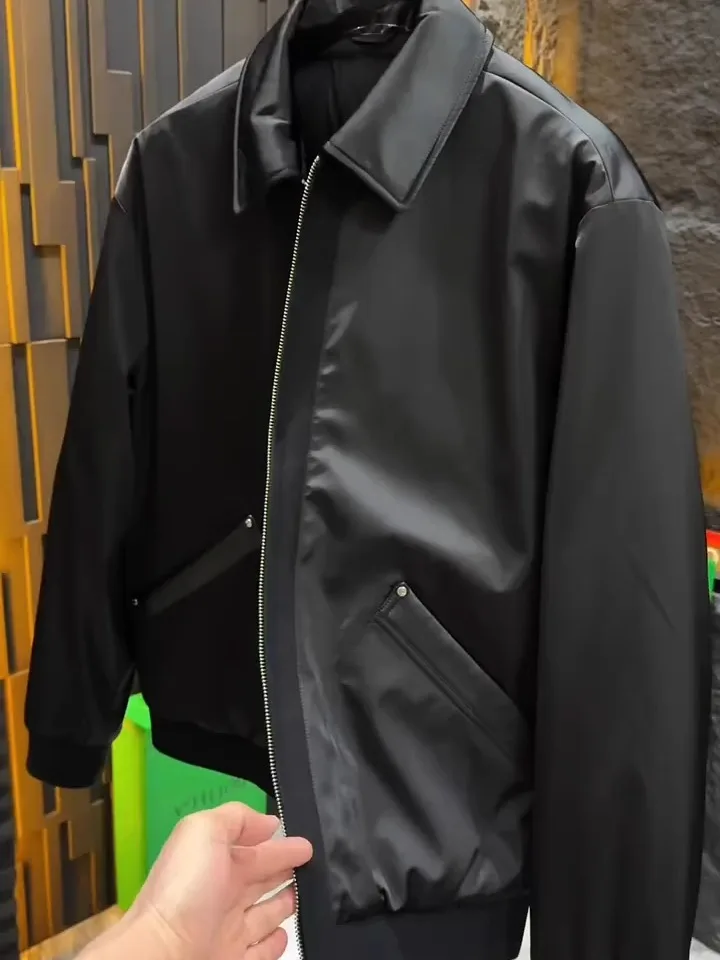 

Мужская пуховая куртка премиум-класса с отложным воротником, осенне-зимняя новинка, модная, универсальная, качественная, однотонная, не требующая глажки.