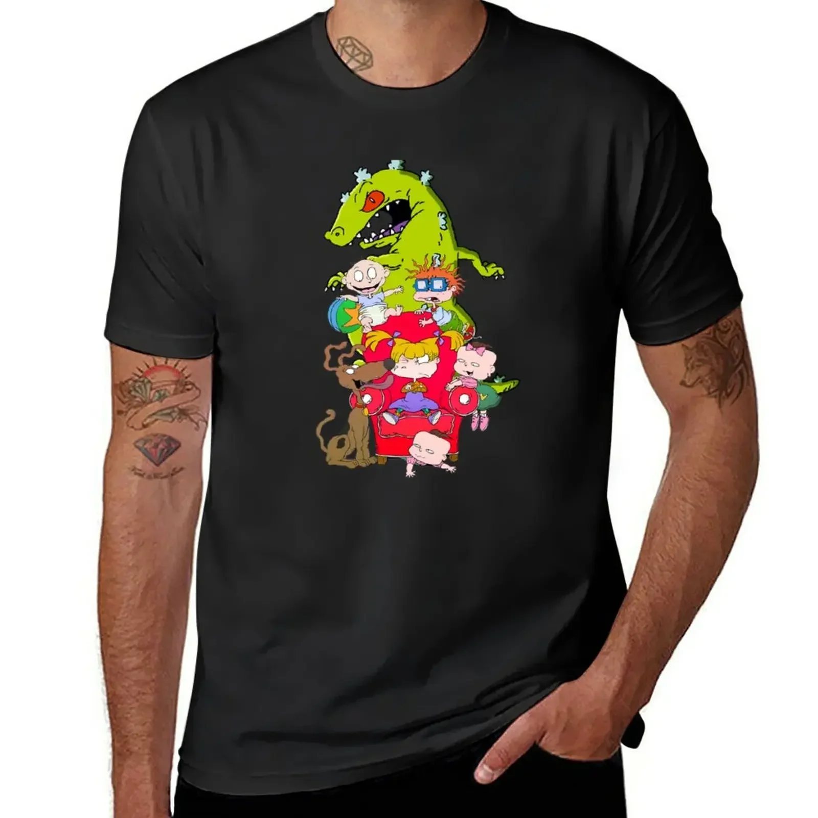 rug rats T-Shirt summer tops oversizeds mens t shirt graphic