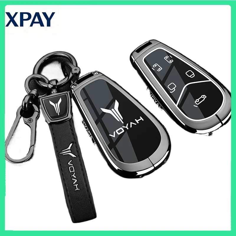 New High end personalized key case bag For VOYAH Dream ph ev 2024-2025 Metal car protective case key chain