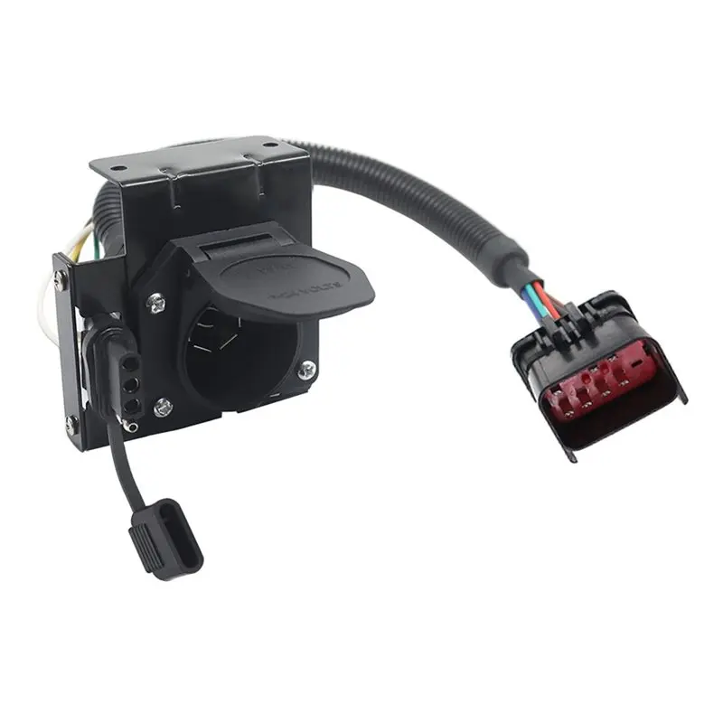 

Tow Harness Trailer Connector 7 Way Round 4 Pin Flat For Dodge RAM Dakota Jeep