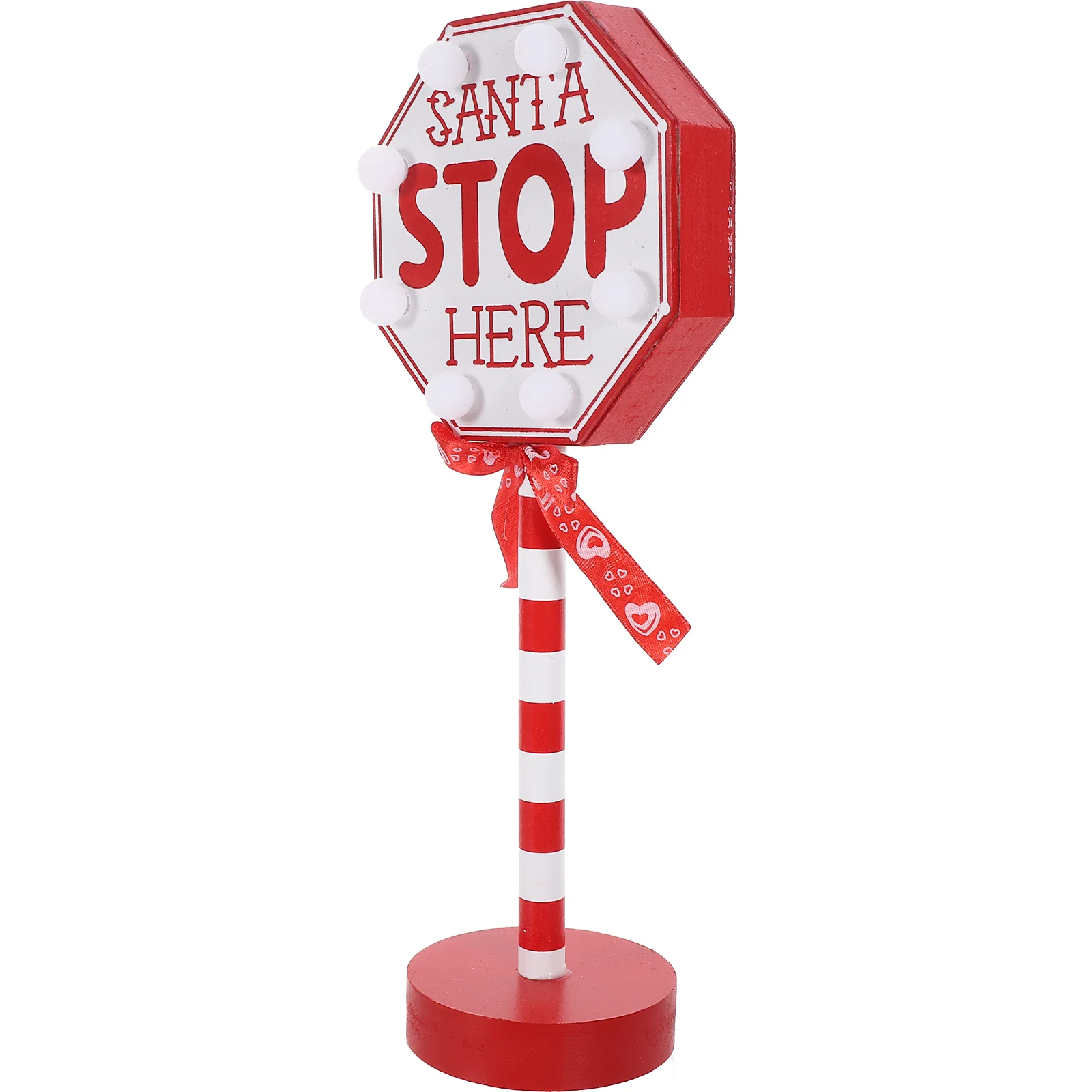 

Christmas Lights Xmas Decorative Lamp Durable Wooden Yard Sign Christmas Hat Design Outdoor Indoor Decor Festive Atmosphere