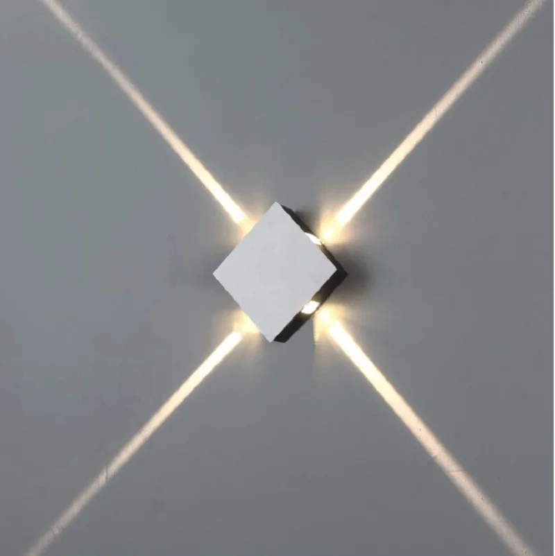 Modern minimalist creative LED square wall lamp wash wall bar KTV background wall decoration beam lamp