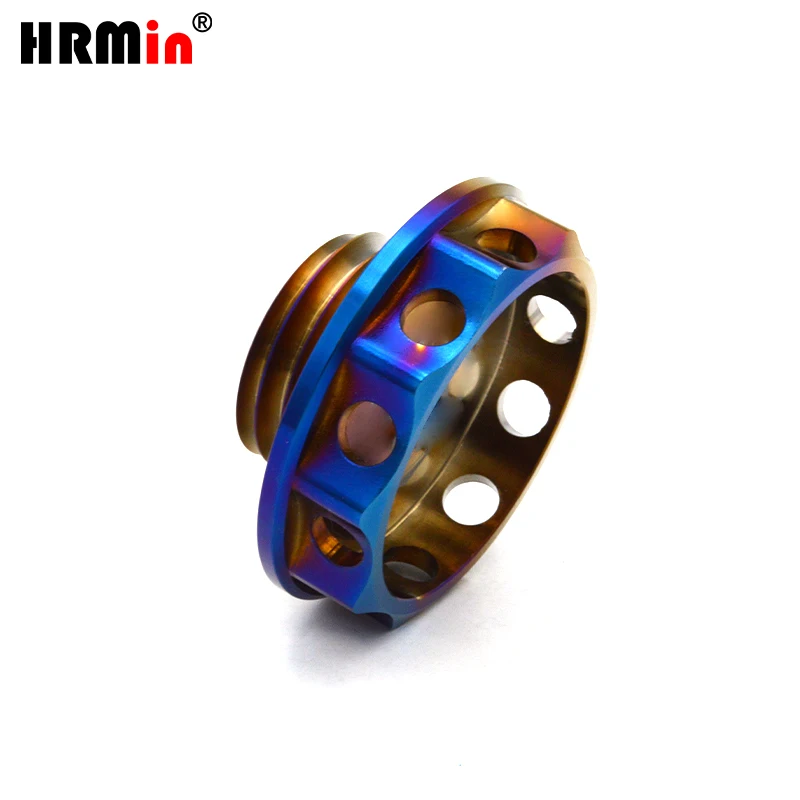 HRMin Racing Ralliart Gr5 Titanium Engine oil tank cover cap HRMin Style Car Styling for Toyota Honda Subaru Mitsubishi etc