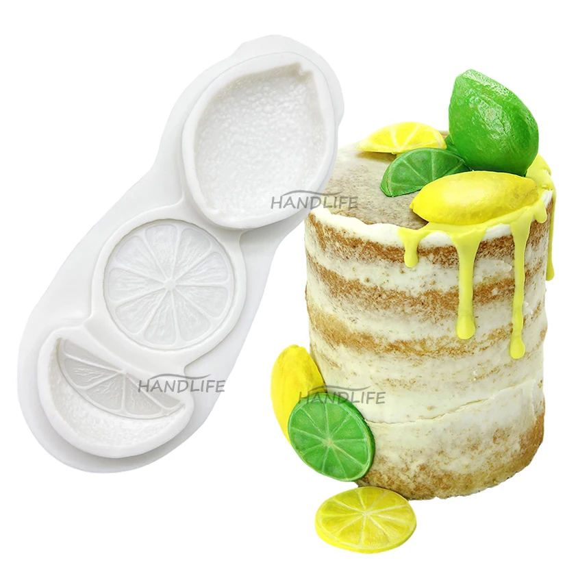 Lemon Orange Silicone Sugarcraft Mold Resin Tools Chocolate Cupcake Baking Fondant Cake Decorating Tools