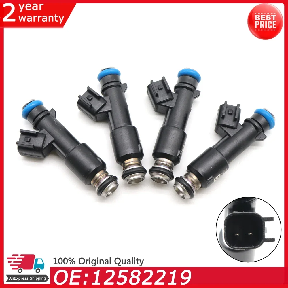 4PCS Car Fuel Injector Nozzle 12582219 25362871 For Chevrolet Cobalt 2005-2010 For Pontiac Pursuit G5 2007-2010 2.2L