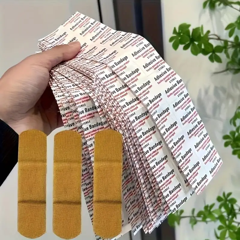50/100 Stück Atmungsaktive Pflaster Wasserdichte Bandagen Erste-Hilfe-Wundverband Wundpflaster Notfall-Sets Pflaster – Detail 5