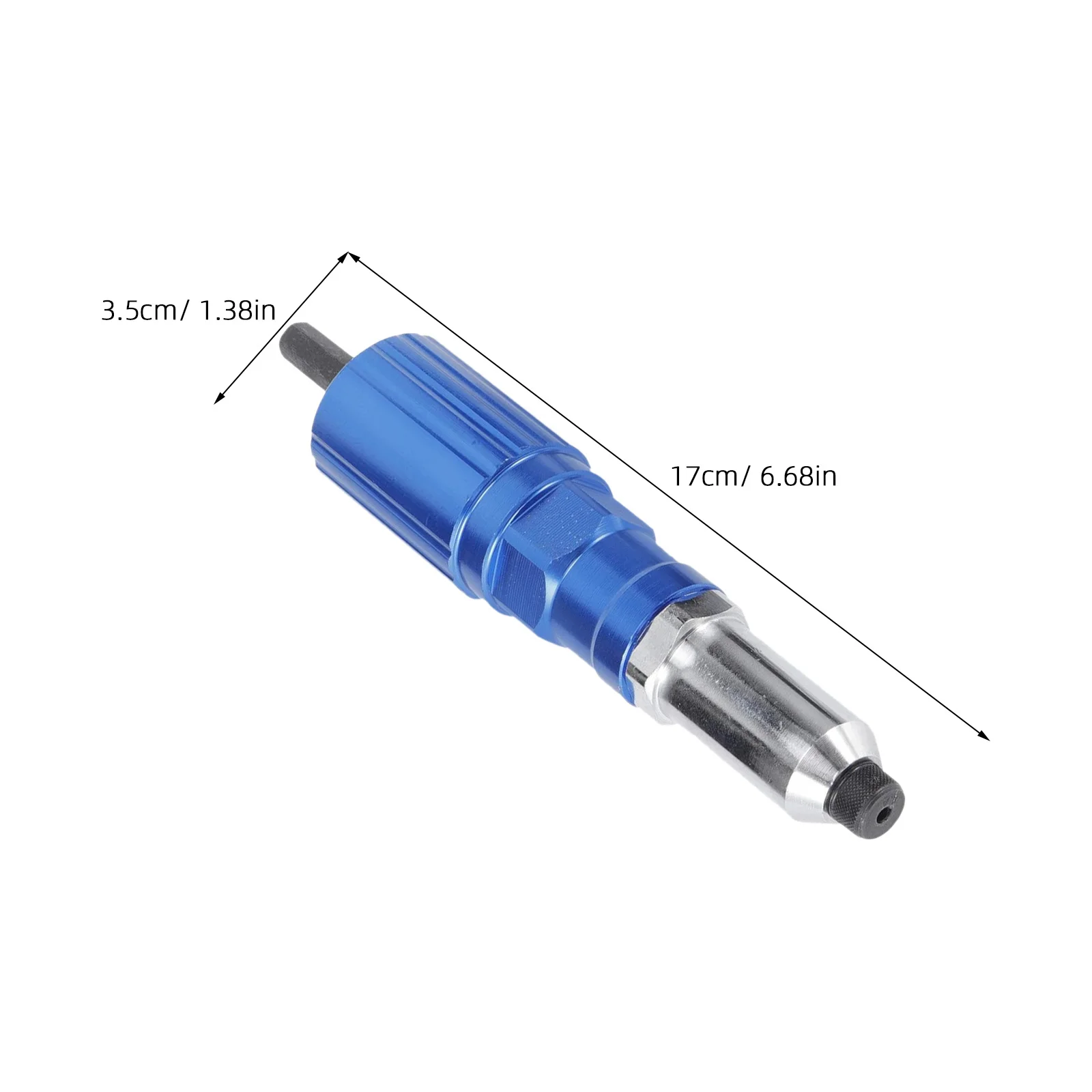 1Set Rivet Gun Kit Electric Powered Rivet Tool Adapter Rapid Setting Reliable Performance for Mechanical Manufacturing Scenarios