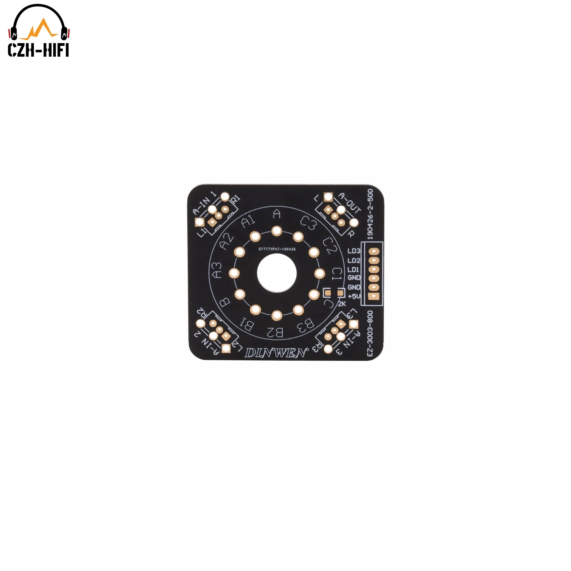 EIZZ-مفتاح تحديد مصدر إشارة دوار ، لوحة B ، 3 طرق ، 3 أوضاع ، تقنية فضي ذهبي لhifi ، DIY ، 1 Way