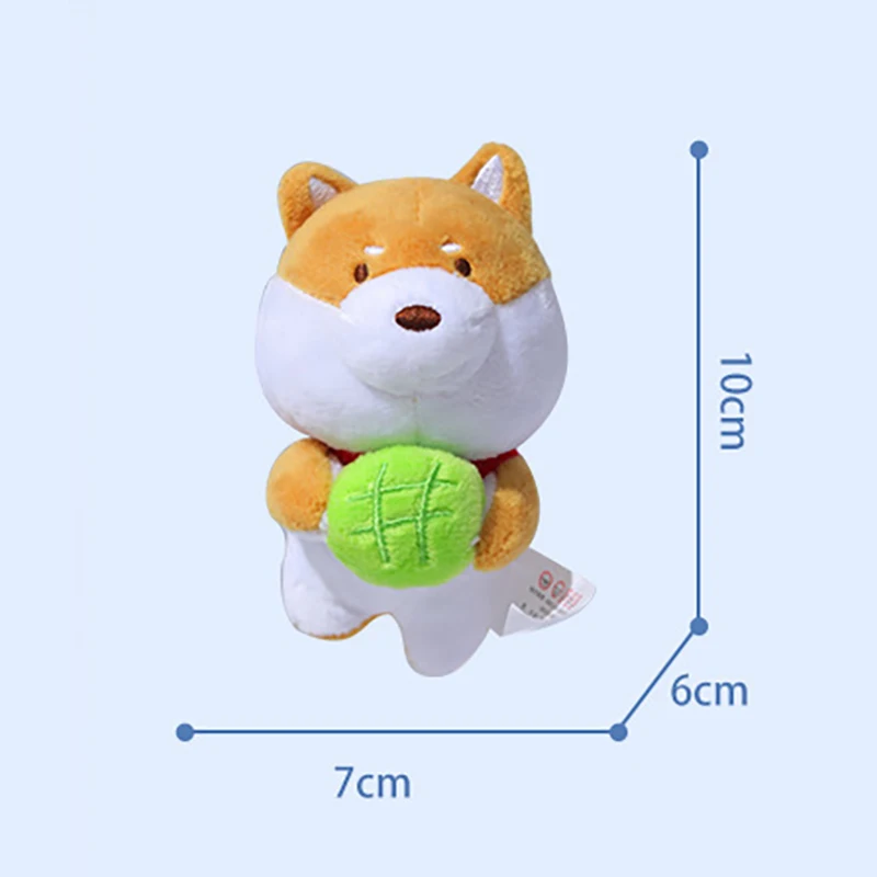 1Pcs Cute Corgi Doll Pendant Fun and Quirky Plush Toys Puppy Dolls Keychain Backpack Decoration Chain Girls Birthday Small Gift