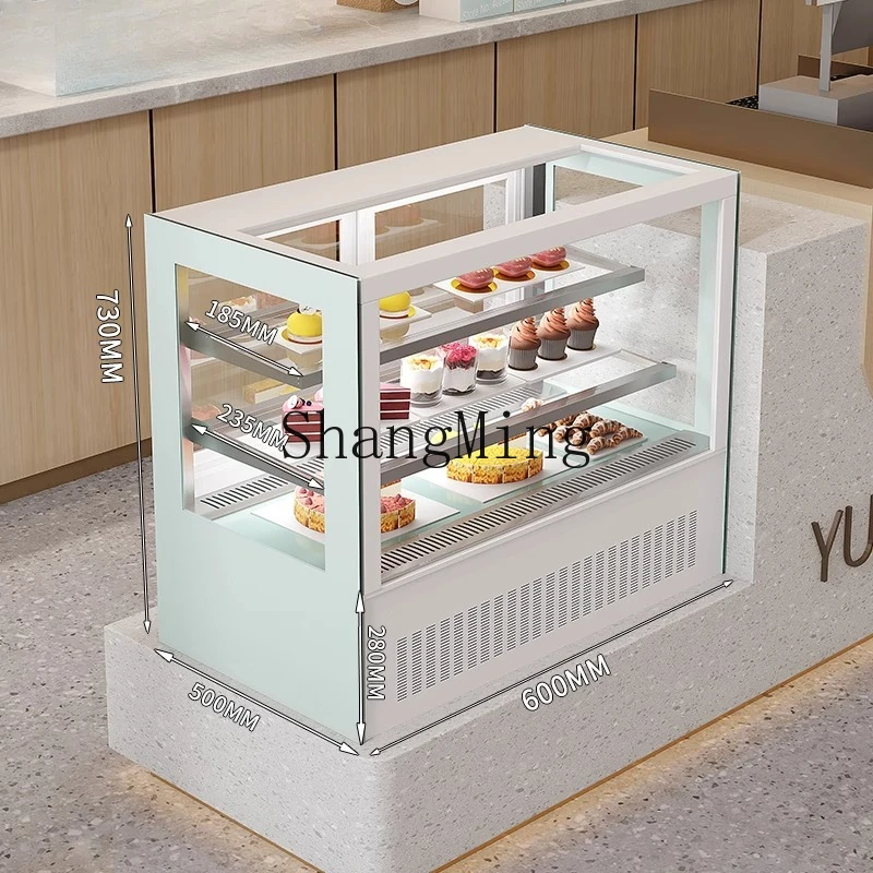 Armadietto per torte con display refrigerato da tavolo SM Piccolo dispositivo di raffreddamento dell'aria fresca refrigerato per alimenti cotti West Point