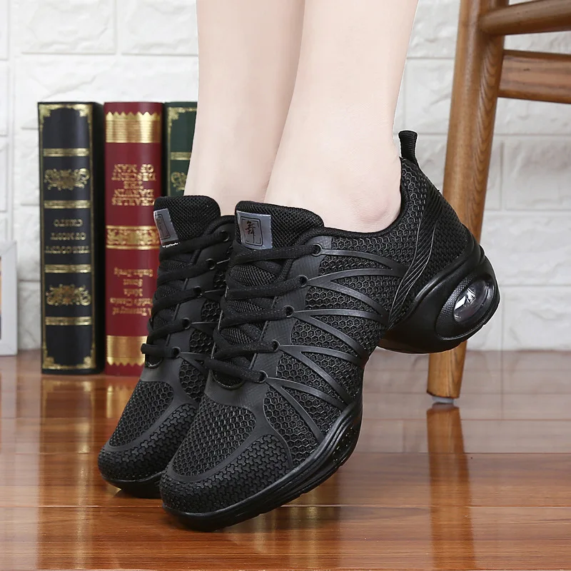 Hot New Sports Feature Soft Outsole Breath Dance Shoes Sneakers For Woman Practice Shoes Modern Dance Jazz Shoes Sneakers