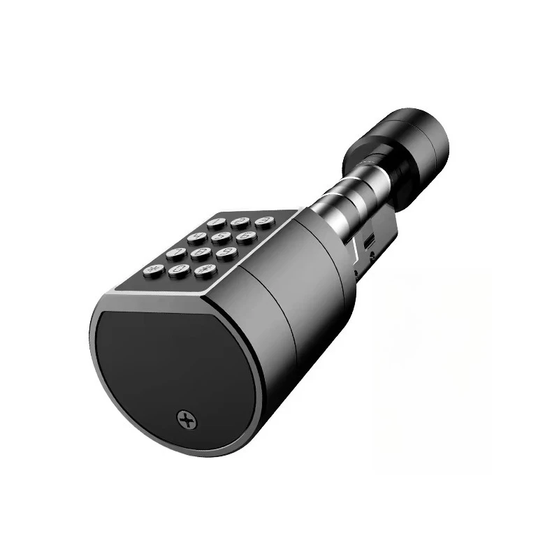 

Door lock Electronic lock cylinder Smart with key application unlocking Adjustable for home applications