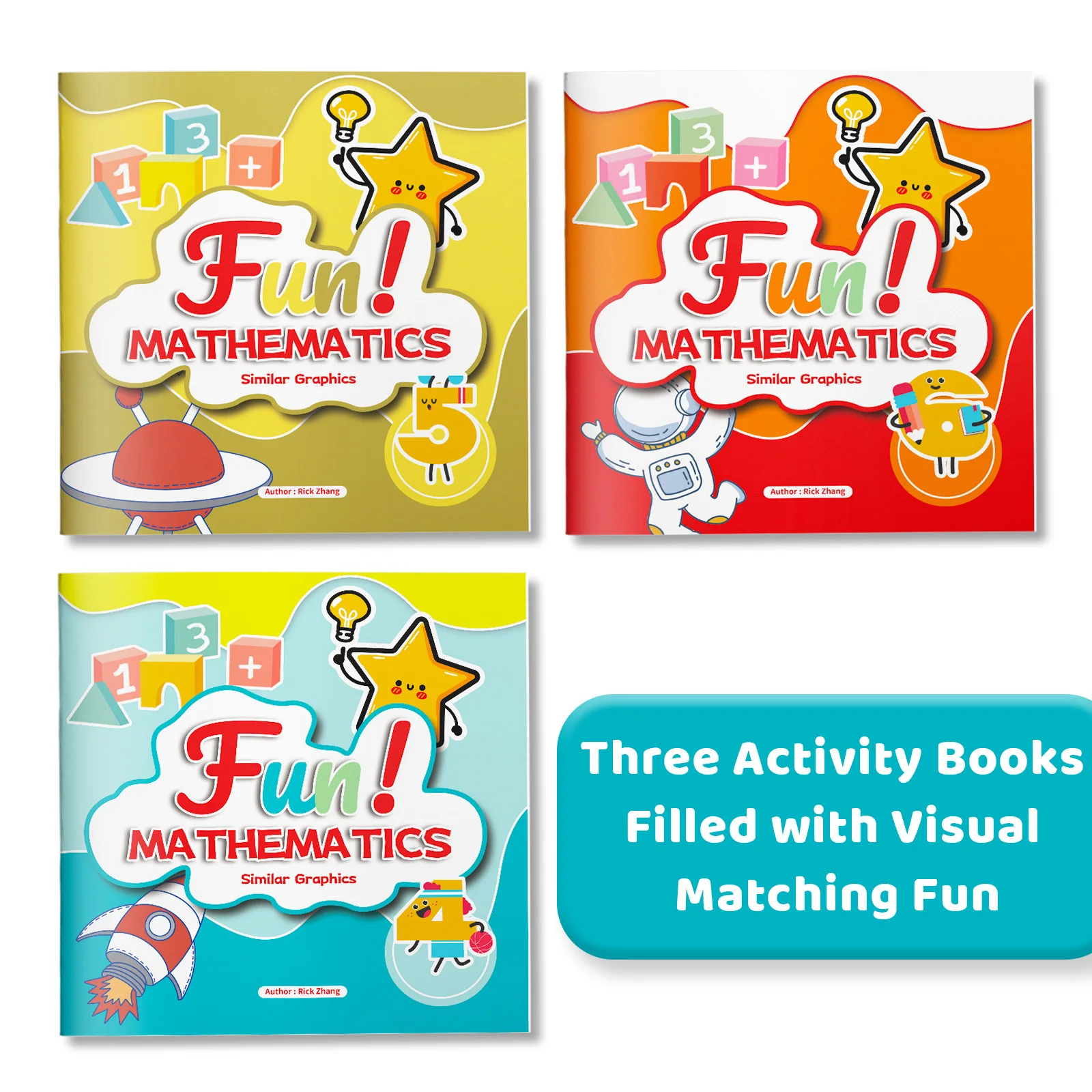 Fun Mathematics Visual Matching Notebooks, Similar Graphics Recognition, Pattern Matching, Observation Skills, Logical Thinking
