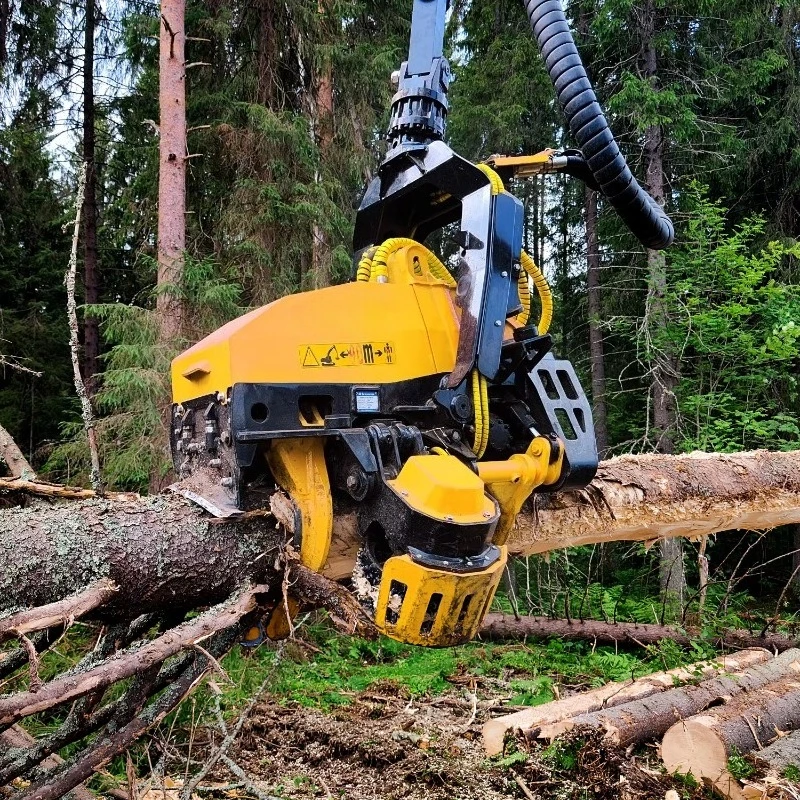 Automatic Hydraulic Wood Cutter For Excavator Designed For Forestry Contractors With Fast Cutting Speed And Reliable Operation