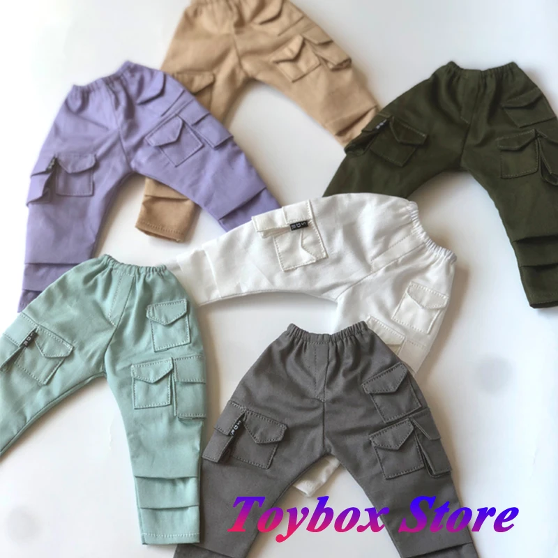 

1/6 1/12 Bjd OB24 Man Action Figure Mini Functional Multi-pocket Tooling Pants Soldier Toys Clothes Accessory For 6" 12" Doll