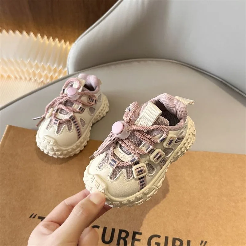 

Baby First Walkers for Girls Boys Soft Sole Anti Slip Lightweight Breathable All Season Toddler Shoes Stylish Retro Sneakers