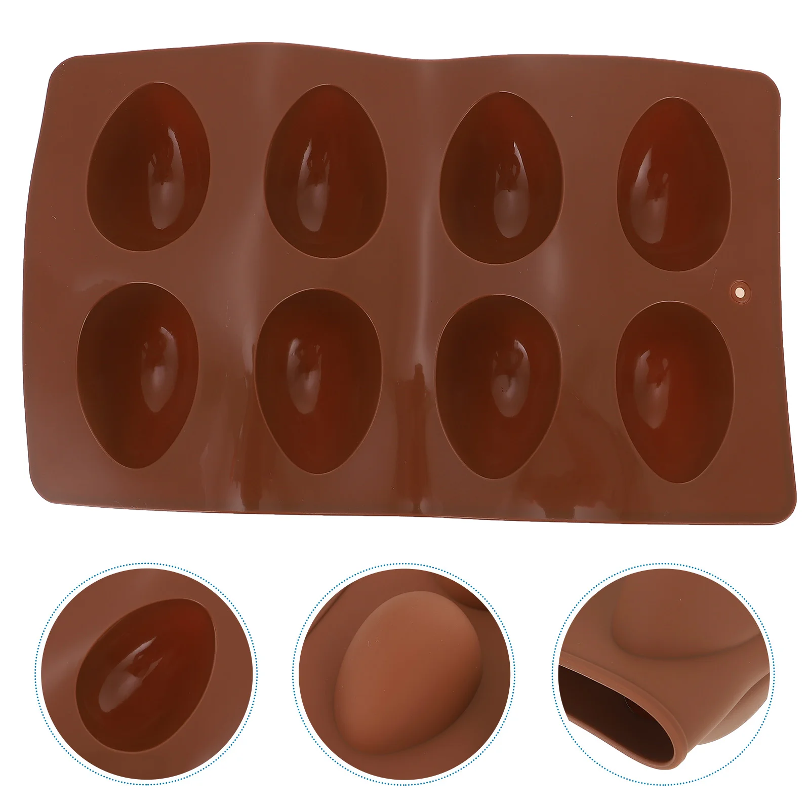 

8 Cavity Easter Egg Cake Mould Baking Gift Candy Cookie Mold Chocolate Molds Silicone