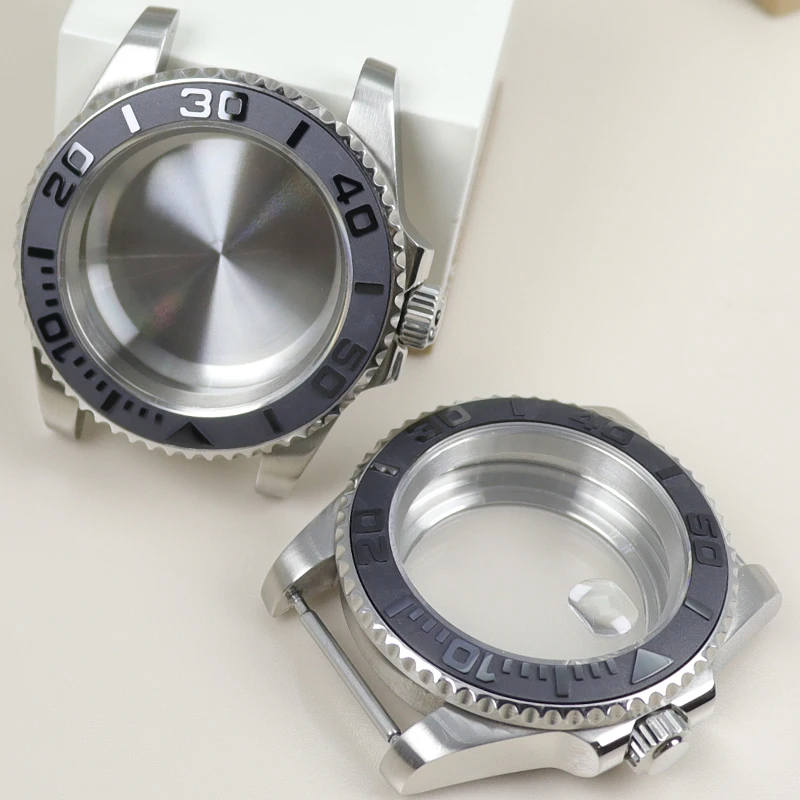 40mm Watch Case 316L Stainless Steel For Seiko NH34 NH35 NH36 NH38 Miyota 8215 ETA 2824 Movement 28.5mm Dial Replace Accessories