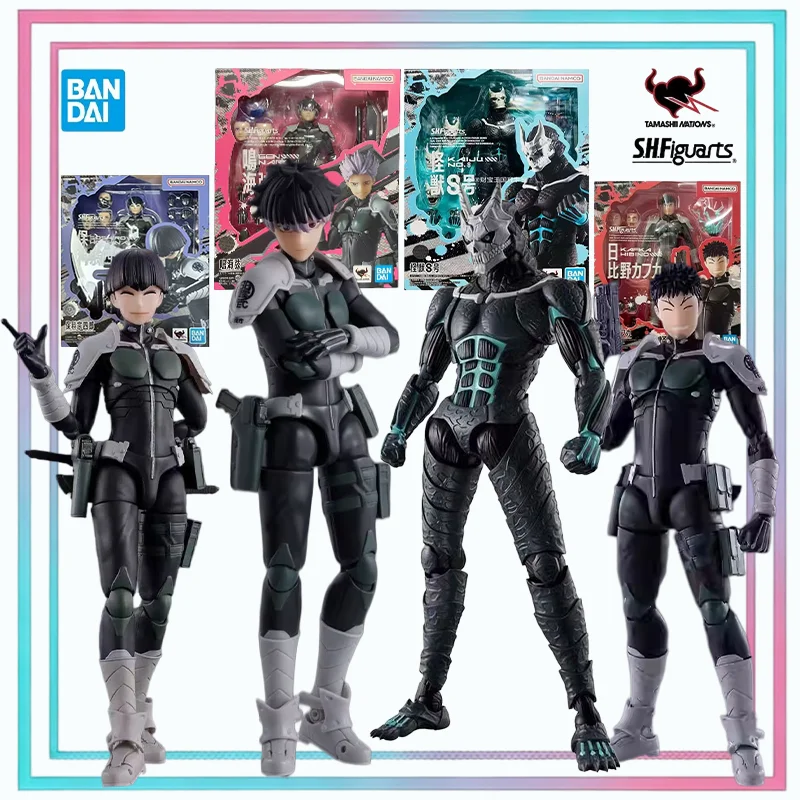 

Оригинальная коллекционная фигурка Bandai S.H.Figuarts Kaiju No.8: Хибино Кафка, Аширо Минэ, Ичикава Рино — аниме-модель, игрушка, подарок