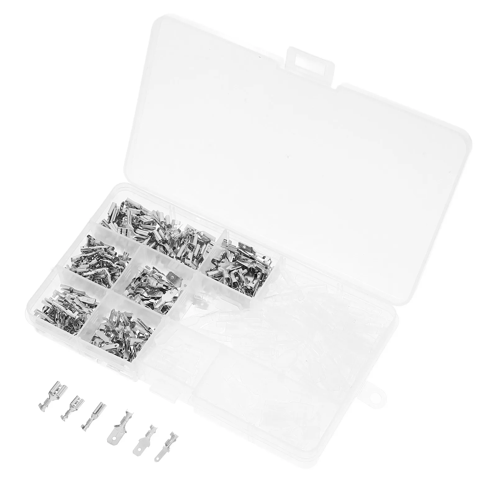 

360Pcs Electrical Wire Connectors Insulated Spade Terminals Kit 2.8mm 4.8mm 6.3mm Male Female Crimping Automotive Wiring
