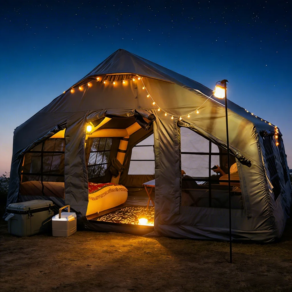 

Easy-to-Assemble Waterproof Oxford Fabric Inflatable Air Tents for Outdoor Camping and House Tunnel Use