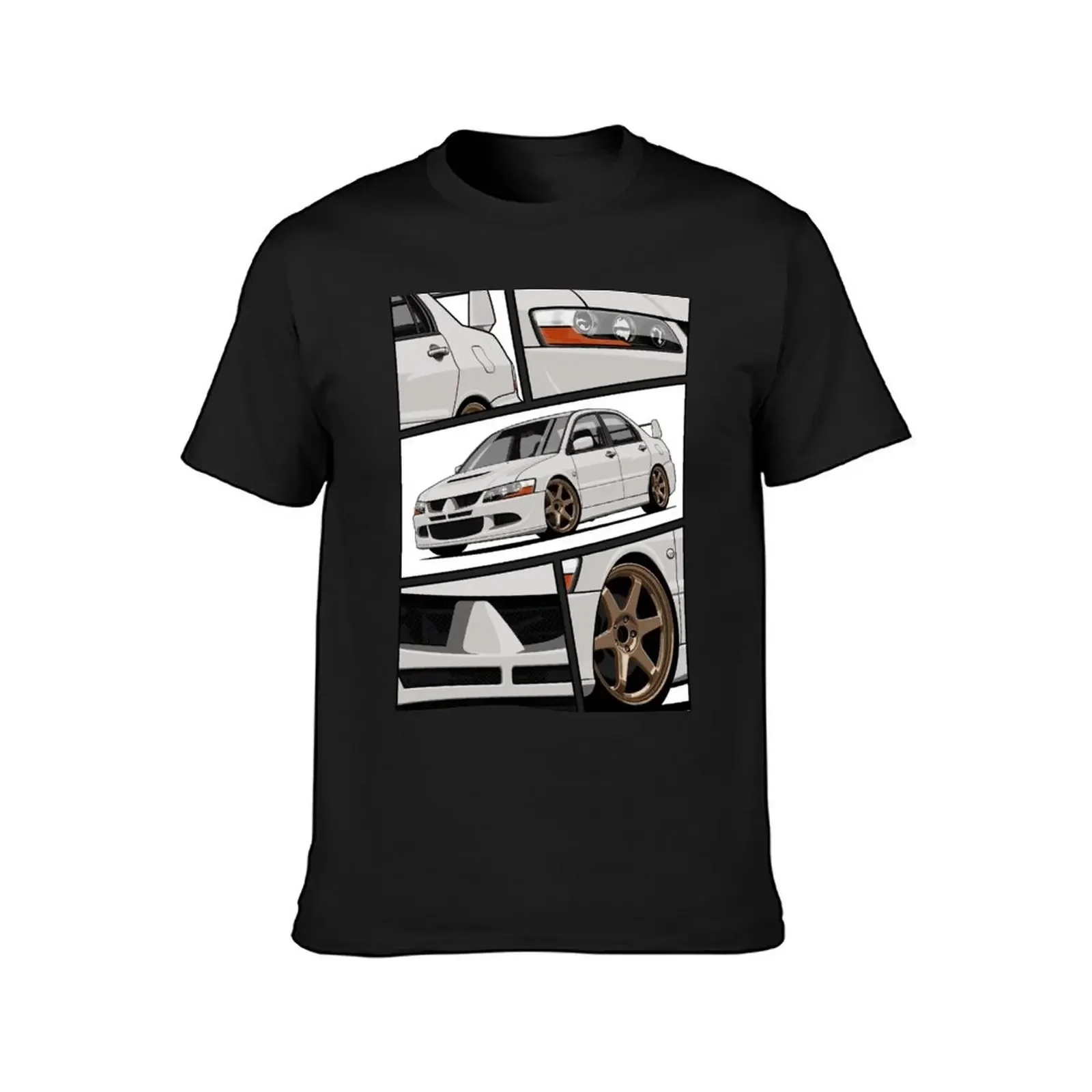 Lancer Evolution VIII (white) T-Shirt oversized rapper graphic tees oversized t shirts for men