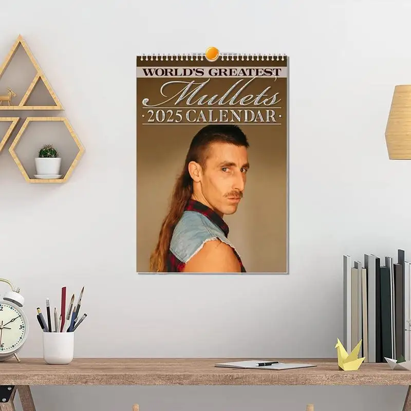 2025 Mullet Calendar Hair Stylist The World's Greatest Mullets Calendar For Family Whole Year Daily Planner Xmas new year Gifts