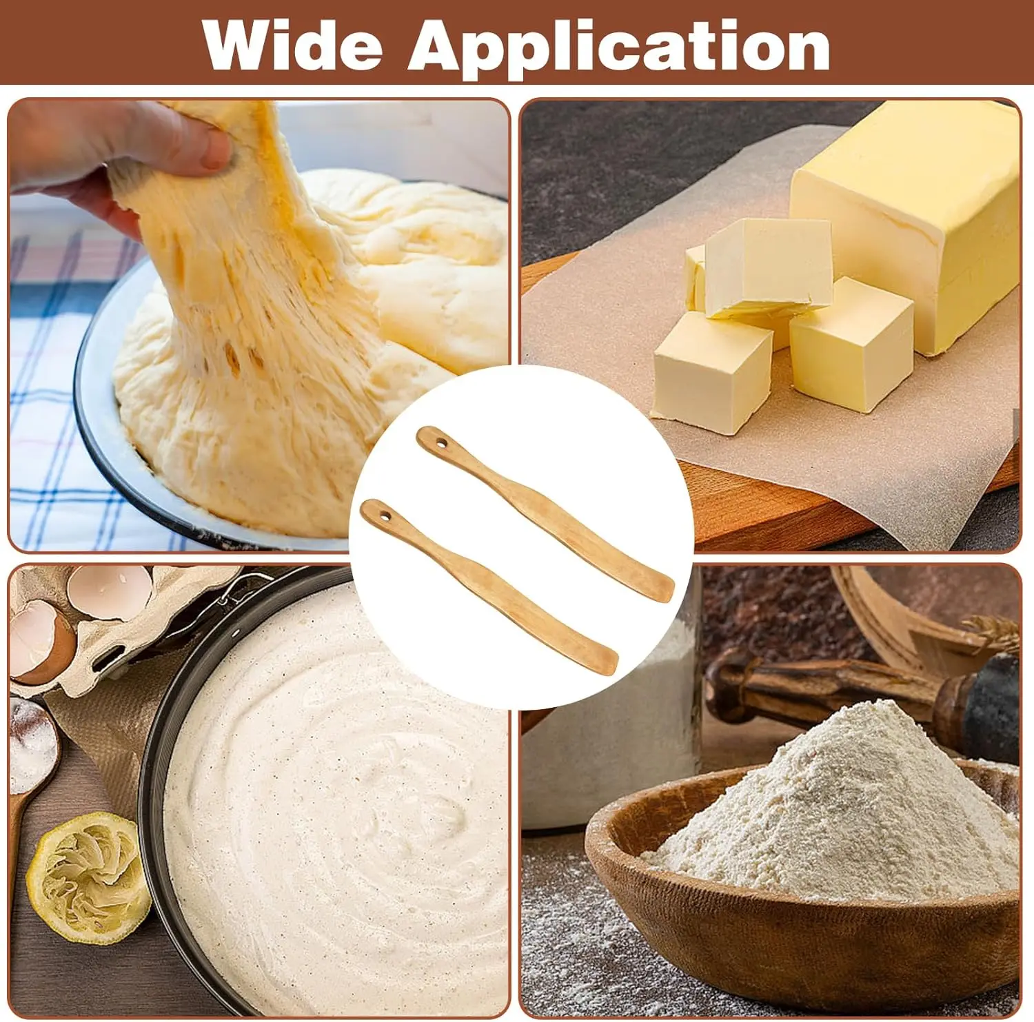 Wooden Spatula for Cooking, Sourdough Spurtles Kitchen Tools