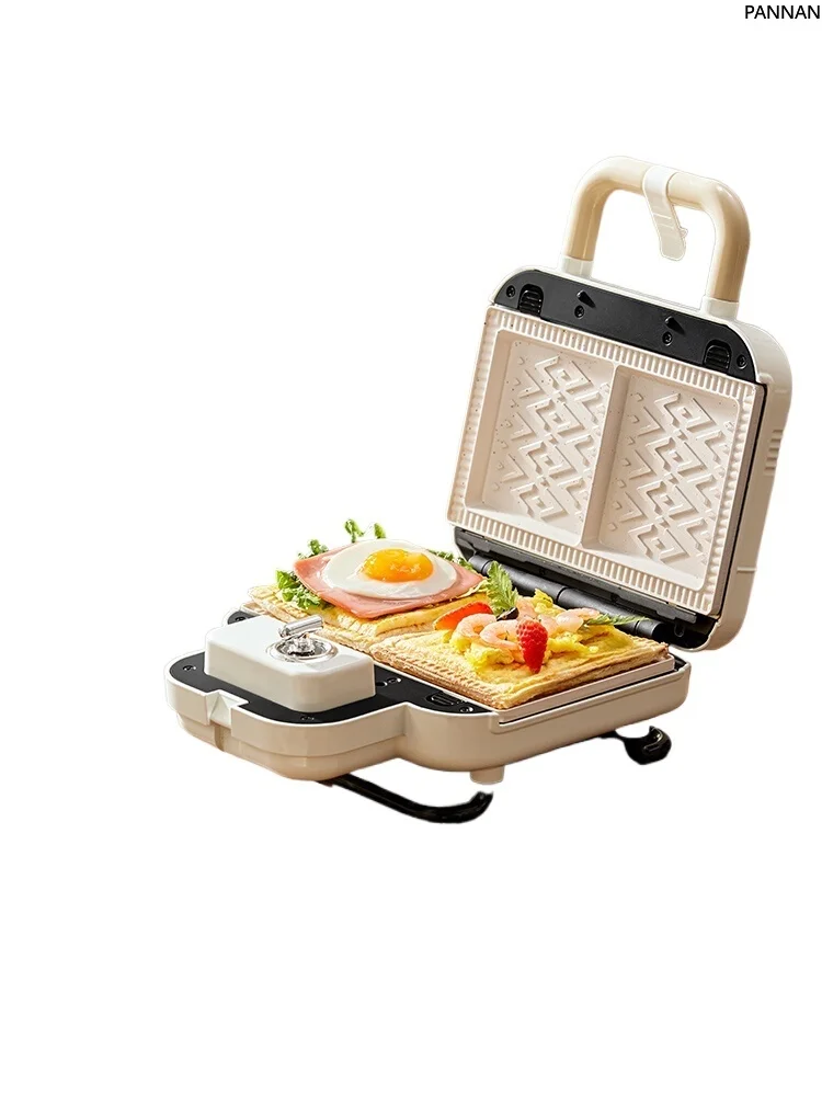 

Double Plate Sandwich Breakfast Maker Household Timing Multipurpose Waffle Light Food Maker Mini Bread Maker