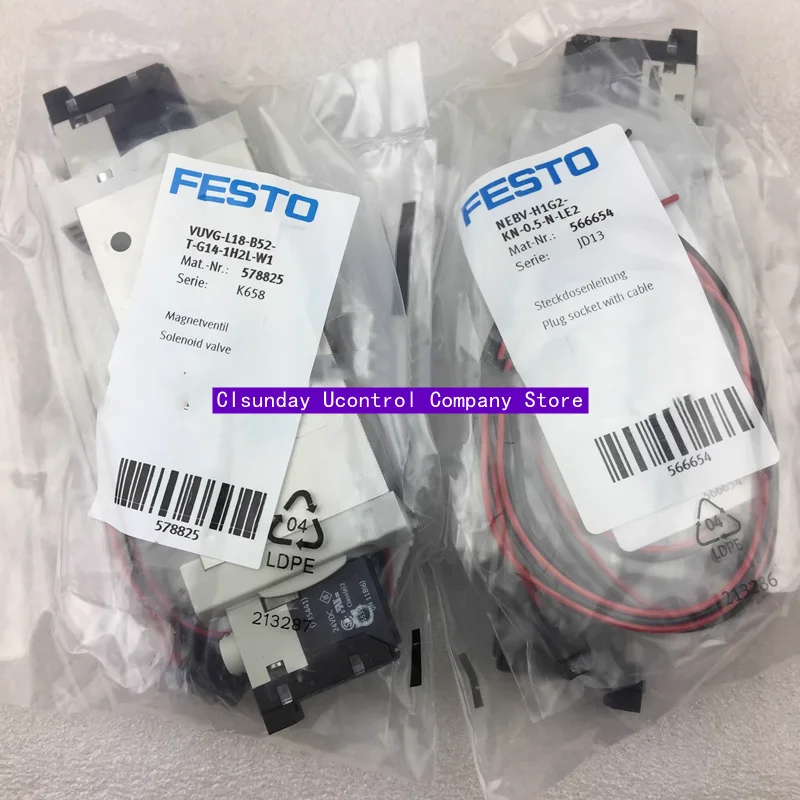 

New Original FESTO solenoid valve 578825 VUVG-L18-B52-T-G14-1H2L-W1