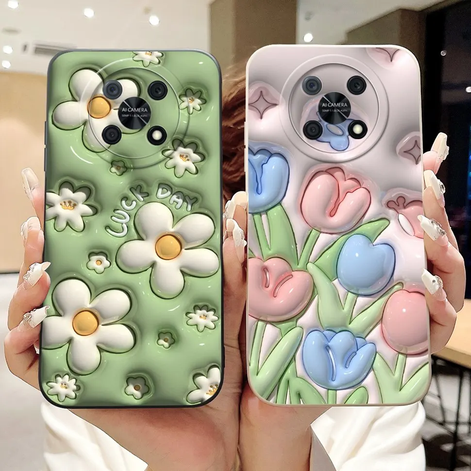 New Casing For Huawei Nova Y90 Cover Fashion Rabbit Phone Case For Huawei Nova Y90 NovaY90 CTR-LX1 Shockproof Soft Back Cover view 3