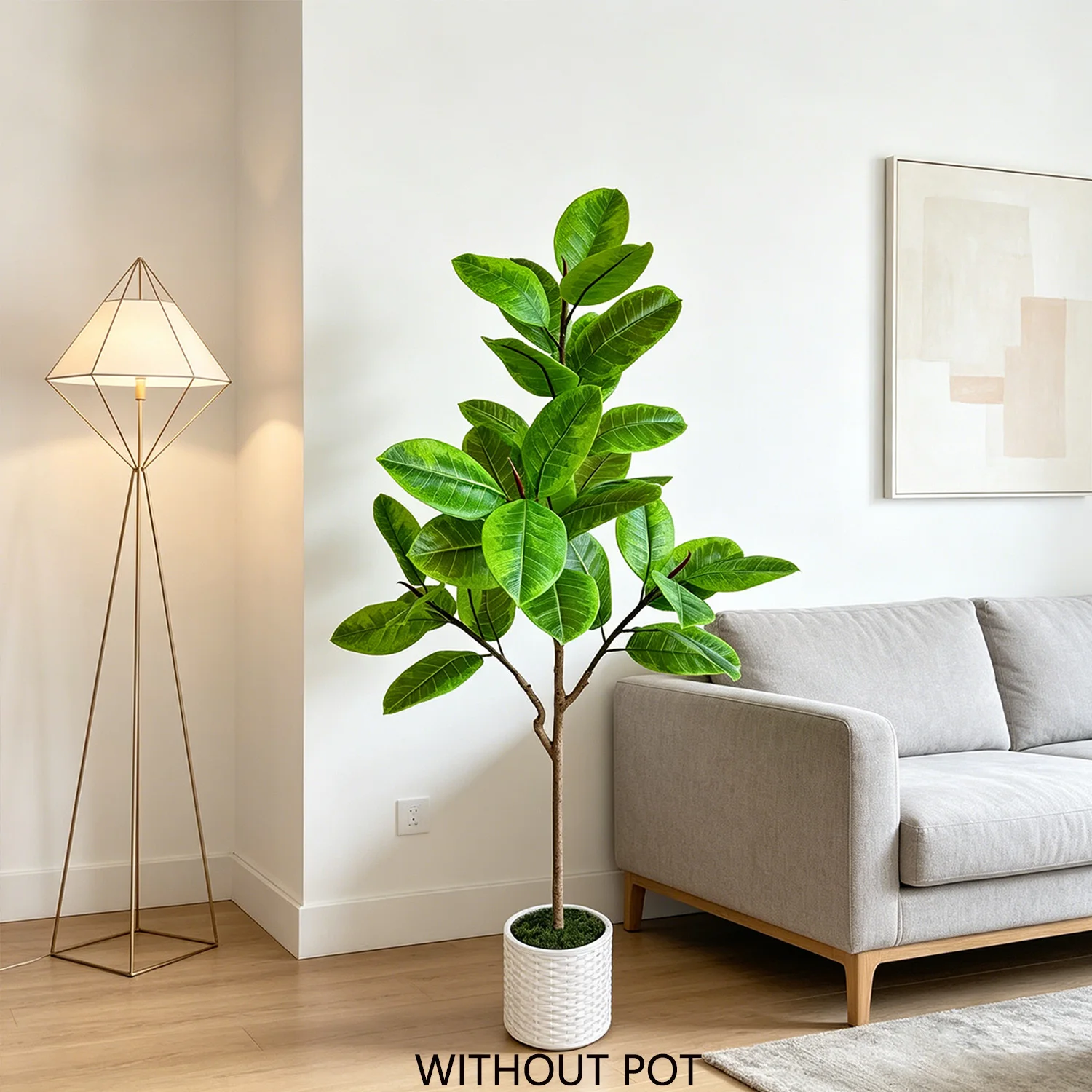 

145cm/4.76ft artificial ficus banyan tree branch realistic fake plant for home garden balcony living room decoration indoor