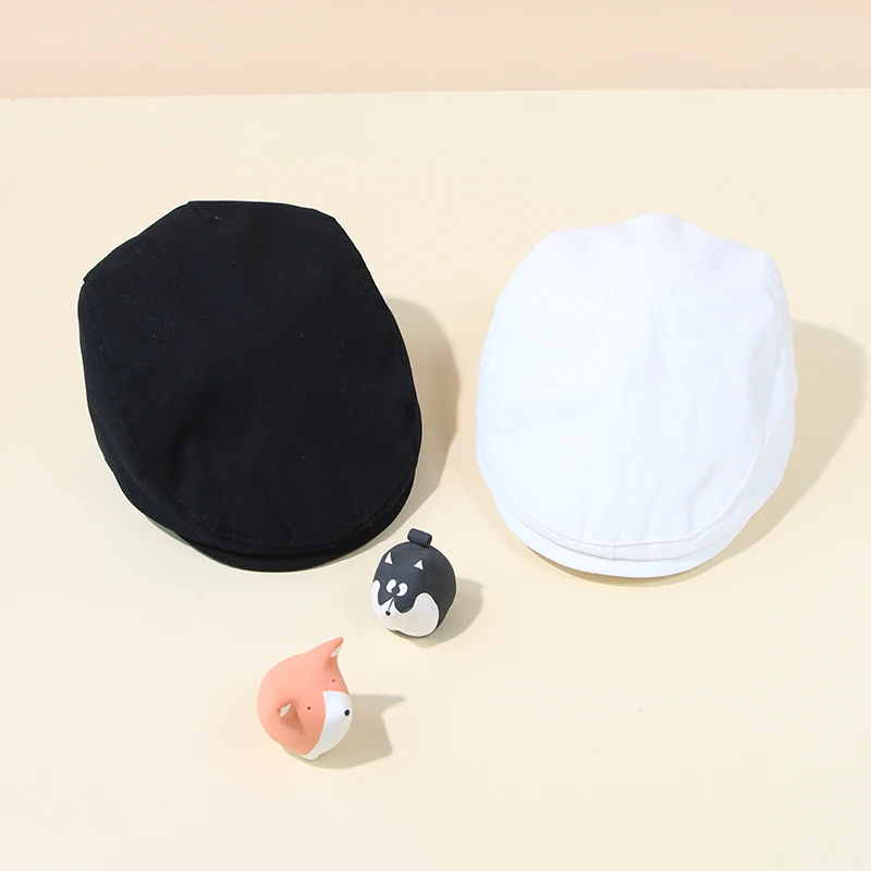 Solid Color Baby Beret Hat Summer Infant Beanie Cap Berets for Boys Girls Korean Simple Toddler Kids Peaked Caps 아기모자